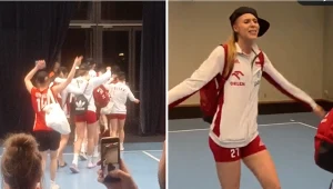 Piosenka Dody przygrywała polskim siatkarkom. Koszulki i dresy fruwały