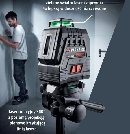 Laser krzyżowy Parkside