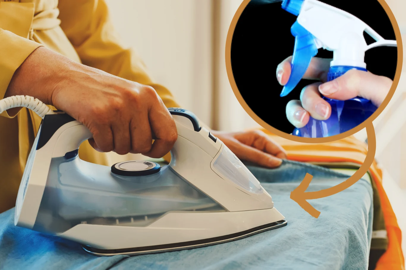 Domowe żelazko w sprayu to prosty i tani sposób, aby pozbyć się zagniecie na ubraniach tuż przed wyjściem z domu Domowe żelazko w sprayu to prosty i tani sposób, aby pozbyć się zagniecie na ubraniach tuż przed wyjściem z domu