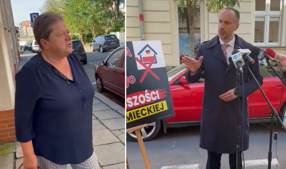 Słowne starcie Janusza Kowalskiego z członkinią niemieckiej mniejszości w Polsce Słowne starcie Janusza Kowalskiego z członkinią niemieckiej mniejszości w Polsce