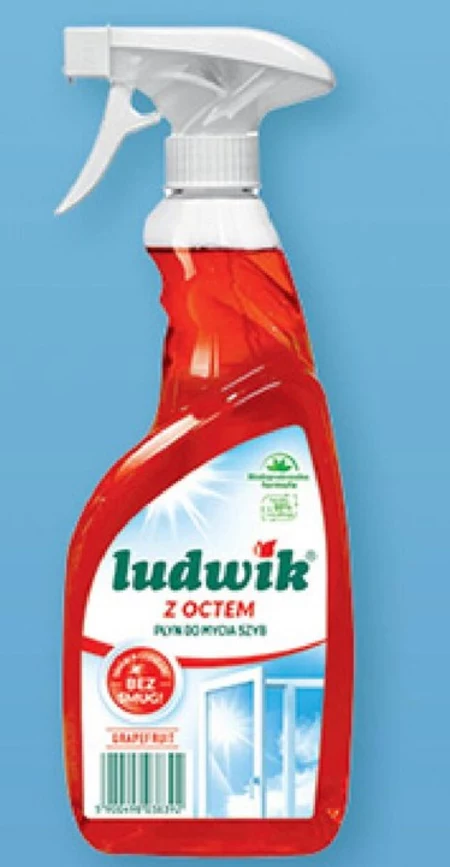 Ludwik z octem Grapefruit Płyn do mycia szyb i glazury 750 ml