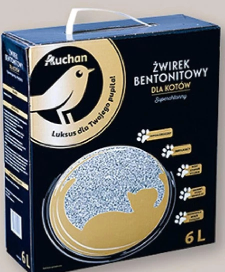 Żwirek bentonitowy Auchan