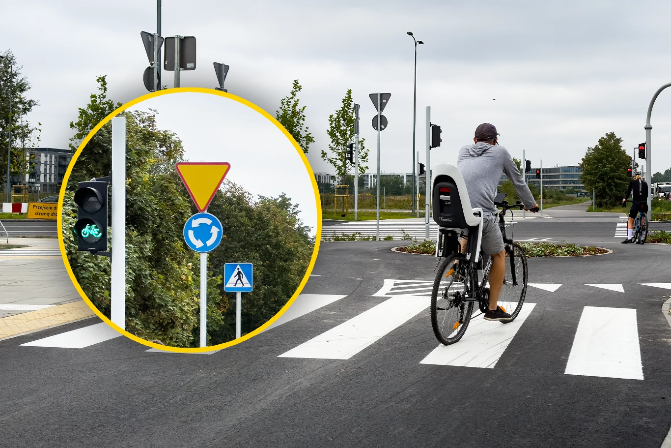 Rondo dla rowerów na warszawskim Wilanowie Rondo dla rowerów na warszawskim Wilanowie