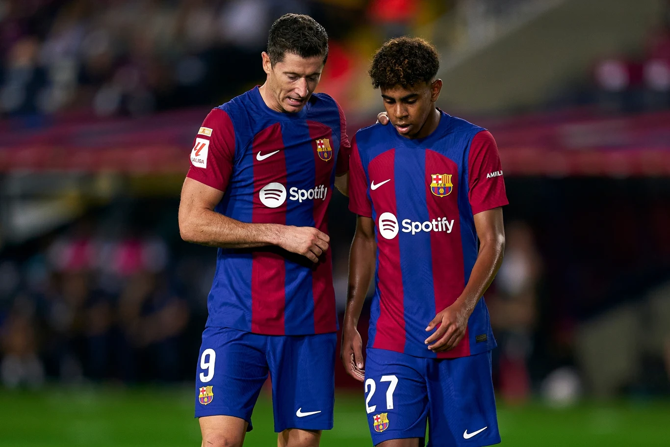Robert Lewandowski i Lamine Yamal, FC Barcelona