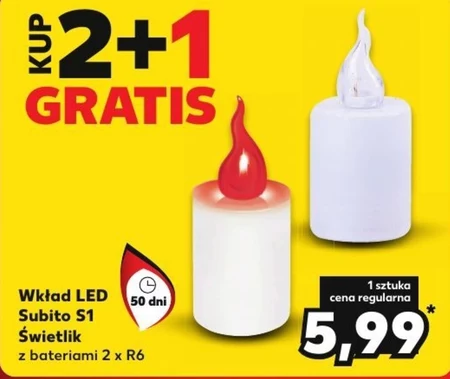 Wkład led do zniczy Świetlik