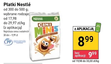 Nestlé Cini Minis Zbożowe kwadraciki o smaku cynamonowym 500 g