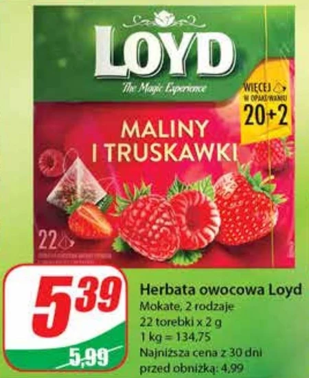 Herbata owocowa Loyd