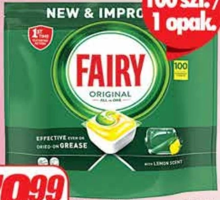 Fairy Original Cytryna Tabletki do zmywarki All In One, 100 kapsułek
