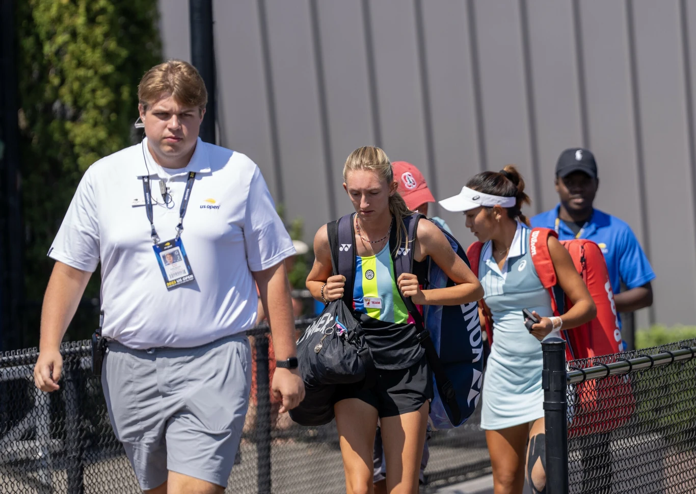 Zuzanna Pawlikowska w drodze na kort US Open
