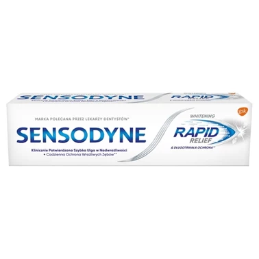 Sensodyne Whitening Pasta do zębów z fluorkiem ultraszybka ulga 75 ml - 2