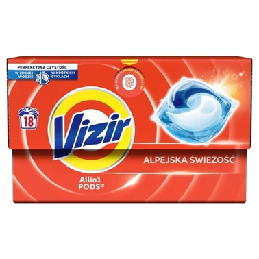 Vizir Platinum PODS Alpine Fresh Kapsułki do prania, 18 prań - 0