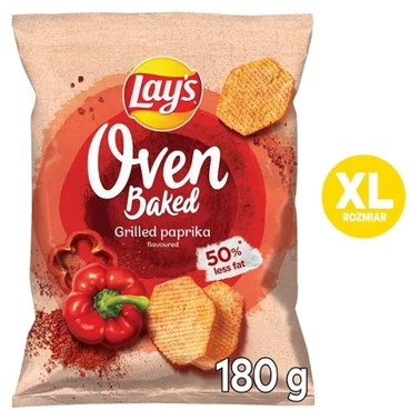 Lay's Oven Baked Pieczone formowane chipsy ziemniaczane o smaku grillowanej papryki 180 g - 2
