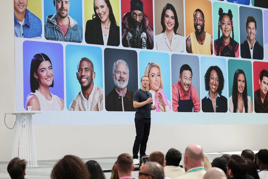 Mark Zuckerberg na konferencji w Kalifornii.