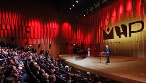 Otwarcie Muzeum Historii Polski. Prezydent Andrzej Duda na scenie