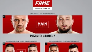 Główne walki wieczoru gali Fame Friday Arena 2