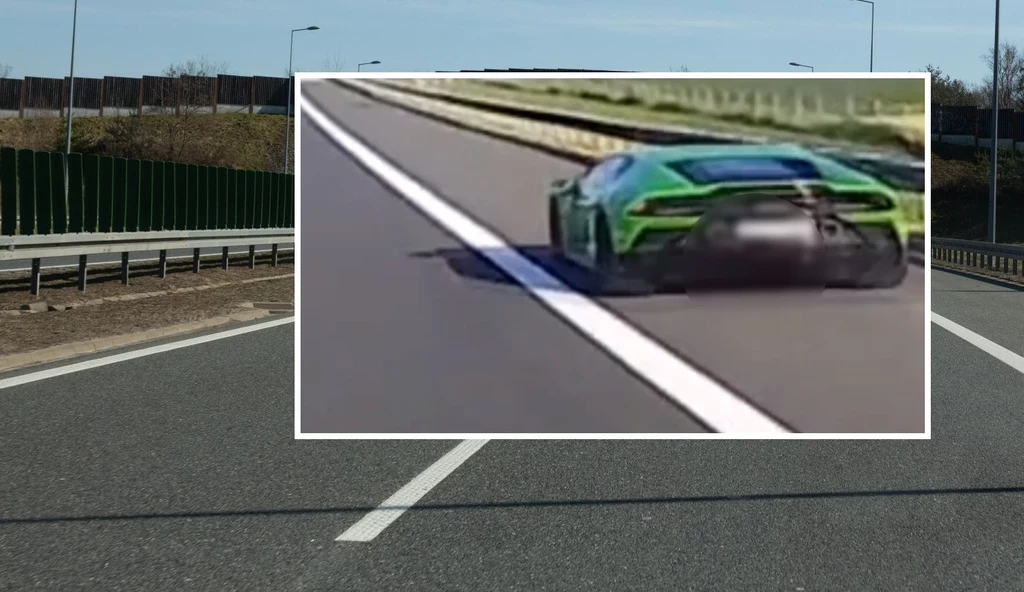 Policja ustaliła tożsamość kierowcy zielonego Lamborghini.