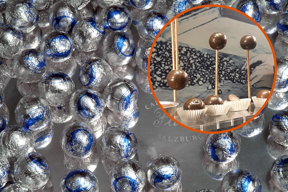 Oryginalne ręcznie wyrabiane czekoladki MozartKugeln fot. Cafe-Konditorei Fürst/Interia Oryginalne ręcznie wyrabiane czekoladki MozartKugeln fot. Cafe-Konditorei Fürst/Interia
