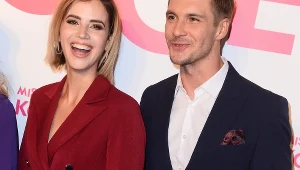 Michalina Sosna i Mikołaj Roznrski na preierze trzeciej części "Kogla mogla"