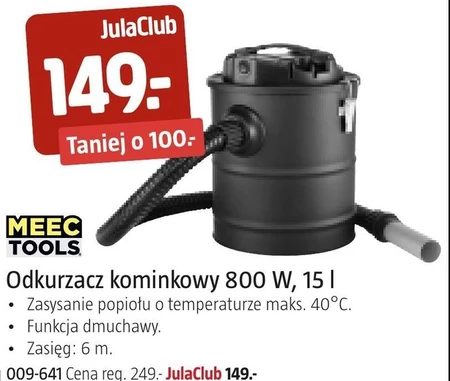 Odkurzacz do popiołu Meec Tools