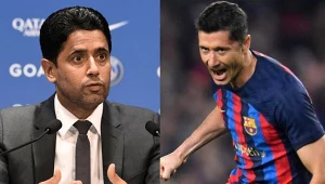 Nasser Al-Khelaifi i Robert Lewandowski