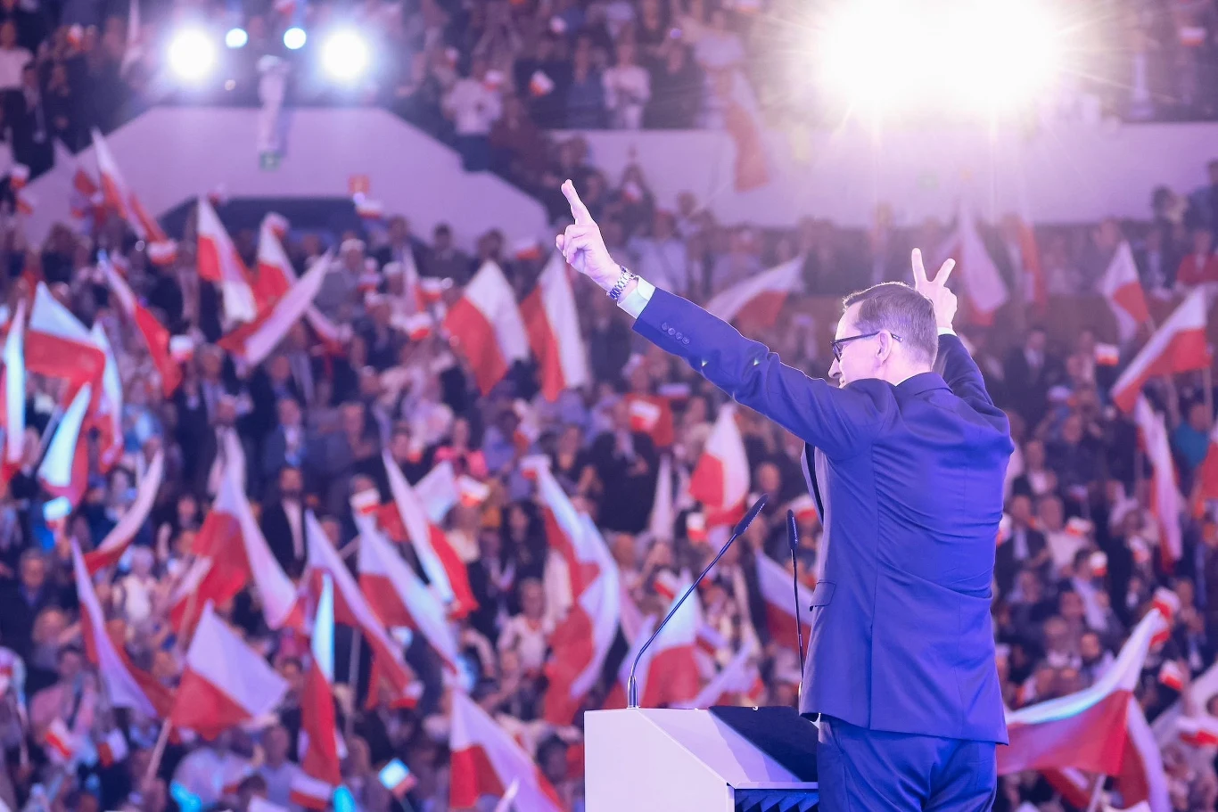 Premier Mateusz Morawiecki na konwencji PiS w Katowicach