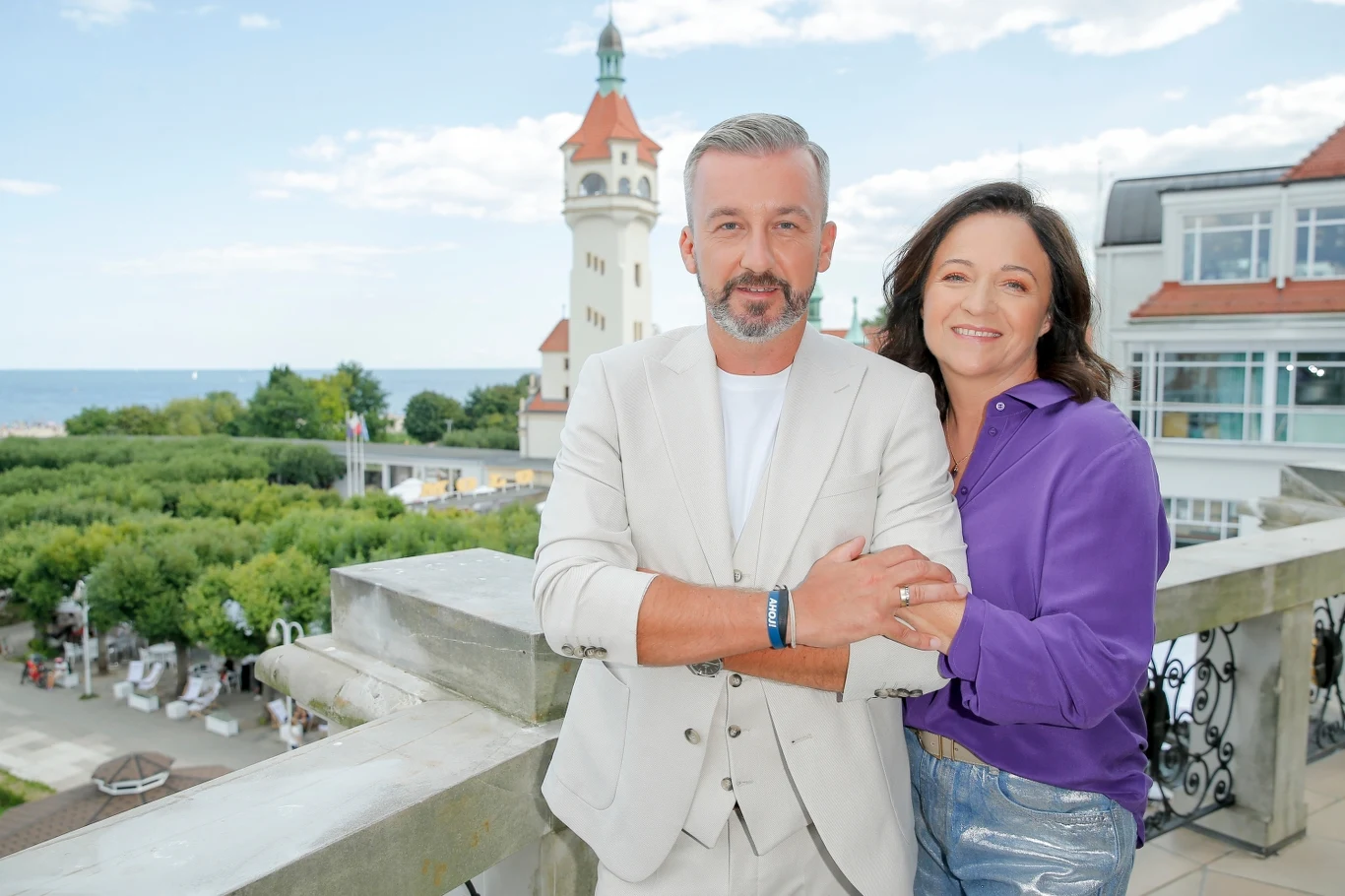 Krzysztof Skórzyński i Ewa Drzyzga Krzysztof Skórzyński i Ewa Drzyzga