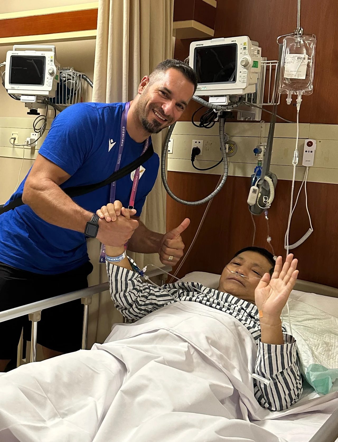 Młociarz odwiedził sędziego w szpitalu 