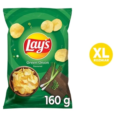 Lay's Chipsy ziemniaczane o smaku zielonej cebulki 160 g - 0