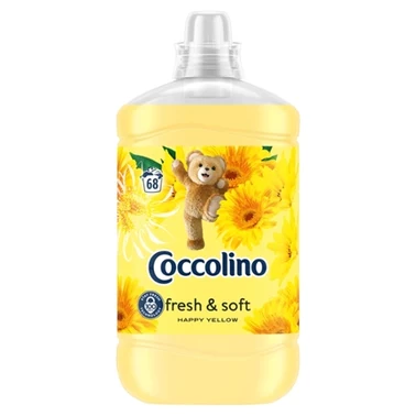 Coccolino Happy Yellow Płyn do płukania tkanin koncentrat 1700 ml (68 prań) - 0