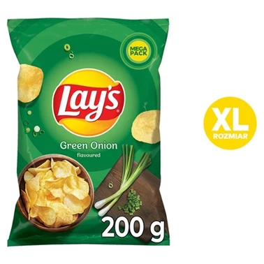 Lay's Chipsy ziemniaczane o smaku zielonej cebulki 200 g - 0