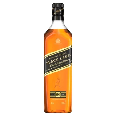 Johnnie Walker Black Label Aged 12 Years Old Blended Scotch Whisky 1000 ml - 0