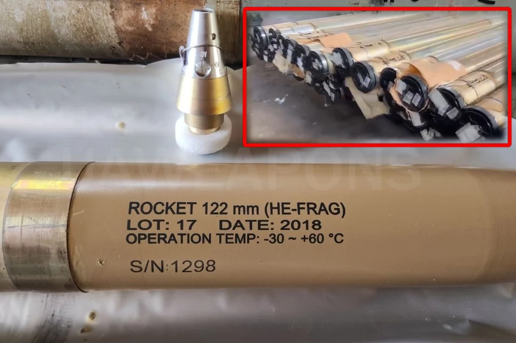 HE-FRAG kal. 122 mm z rodziny Arash. Oficjalnie w rosyjskich rękach