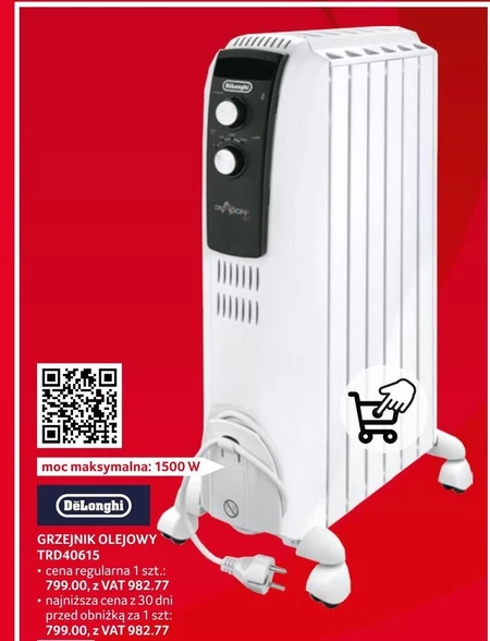 Grzejnik elektryczny DeLonghi