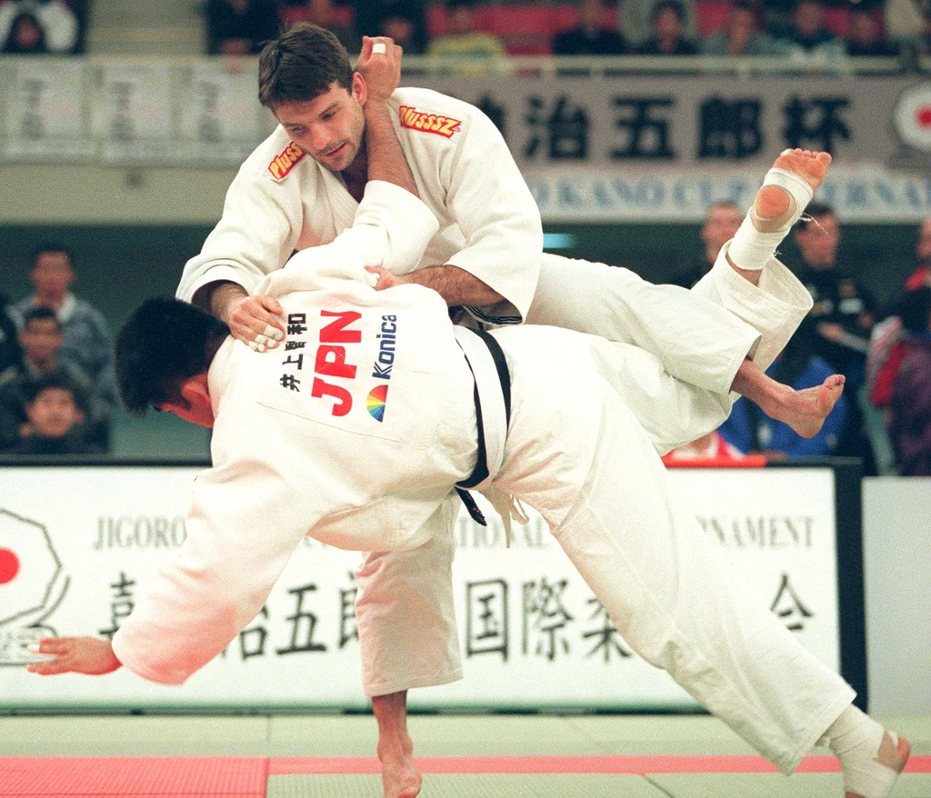 Paweł Nastula podczas walki judo w Tokio w 1999 roku Paweł Nastula podczas walki judo w Tokio w 1999 roku