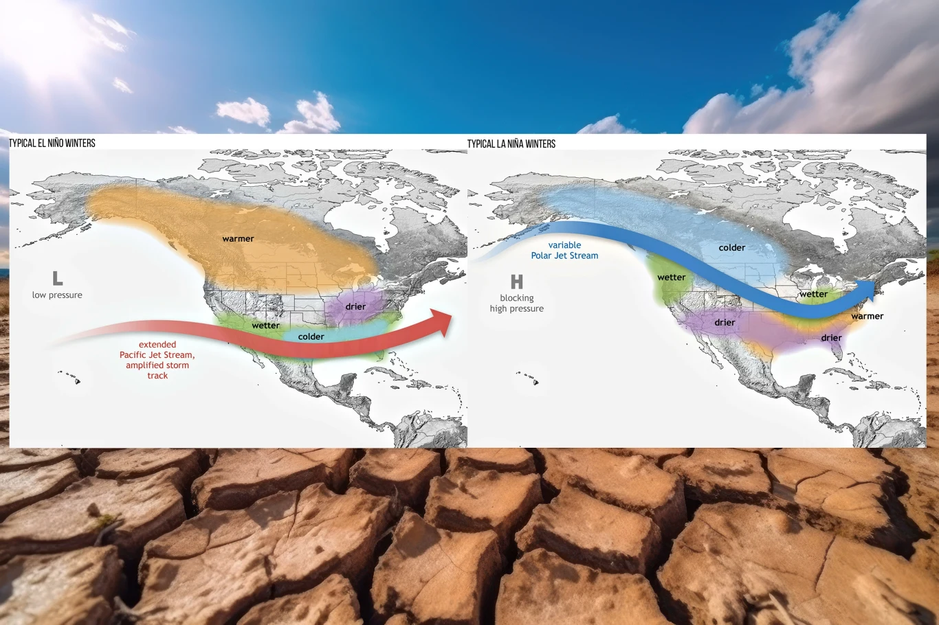 El Niño i La Niña. Tak chłopczyk i dziewczynka wpływają na pogodę. El Niño i La Niña. Tak chłopczyk i dziewczynka wpływają na pogodę.