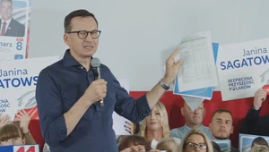 Morawiecki w Stalowej Woli. Otworzył "teczkę Tuska"