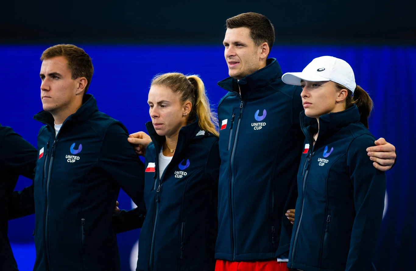 Daniel Michalski, Magda Linette, Hubert Hurkacz i Iga Świątek