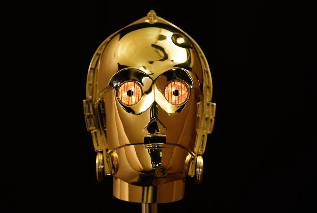  Oryginalna głowa C-3PO z filmu „Gwiezdne wojny: Nowa nadzieja” z 1977 