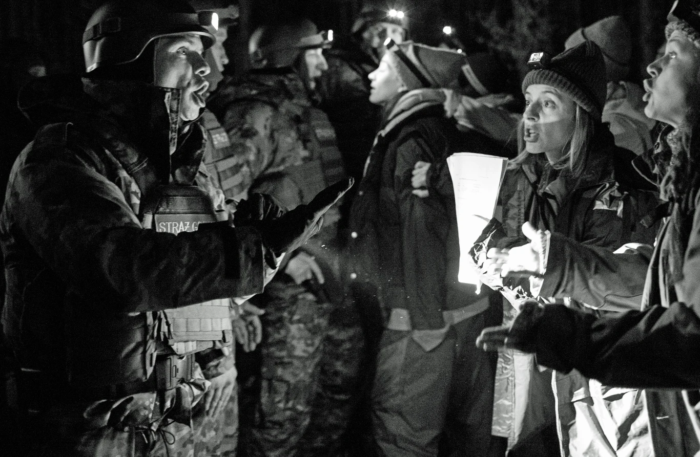 Scena z filmu "Zielona granica" Scena z filmu "Zielona granica"