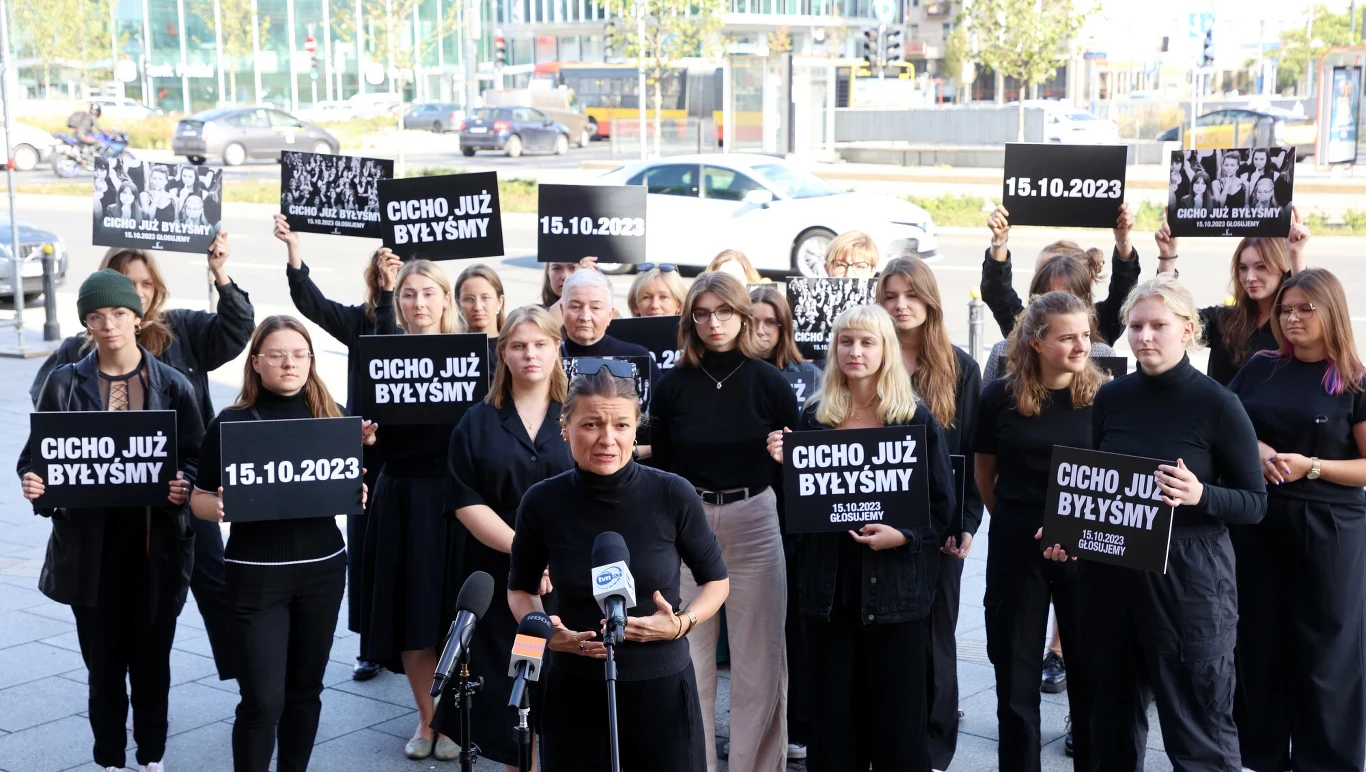 Konferencja prasowa inaugurująca start kampanii profrekwencyjnej "Cicho już byłyśmy" inicjatywy Wschód Konferencja prasowa inaugurująca start kampanii profrekwencyjnej "Cicho już byłyśmy" inicjatywy Wschód