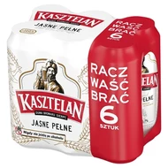 Kasztelan Piwo jasne pełne 6 x 500 ml