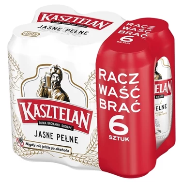 Kasztelan Piwo jasne pełne 6 x 500 ml - 0