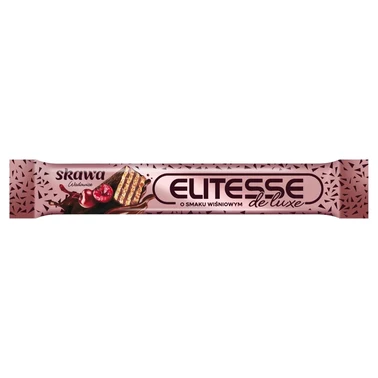 Wadowice Skawa Elitesse De Luxe Wafelek przekładany kremem wiśniowym w czekoladzie 20 g - 0