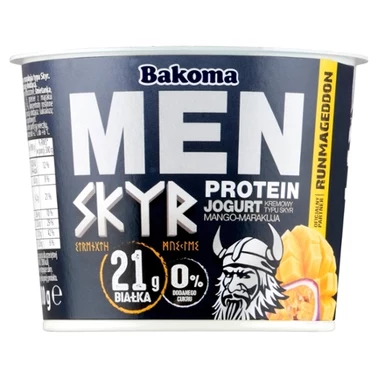 Bakoma Men Jogurt kremowy typu skyr mango-marakuja 300 g - 1