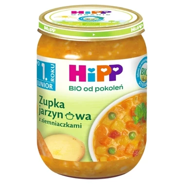 HiPP BIO Junior Zupka jarzynowa z ziemniaczkami po 1. roku 250 g - 0