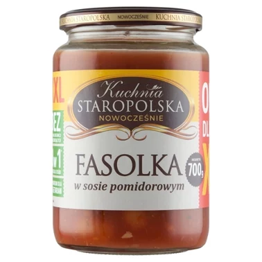 Kuchnia Staropolska Fasolka w sosie pomidorowym 700 g - 1
