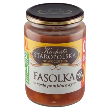 Kuchnia Staropolska Fasolka w sosie pomidorowym 700 g - 0