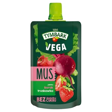 Tymbark Vega Mus jabłko burak truskawka 100 g - 1