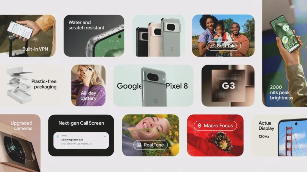 Najważniejsze zmiany i nowości w serii Google Pixel 8 Najważniejsze zmiany i nowości w serii Google Pixel 8