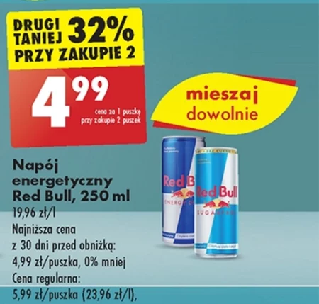 Red Bull Napój energetyczny 250 ml